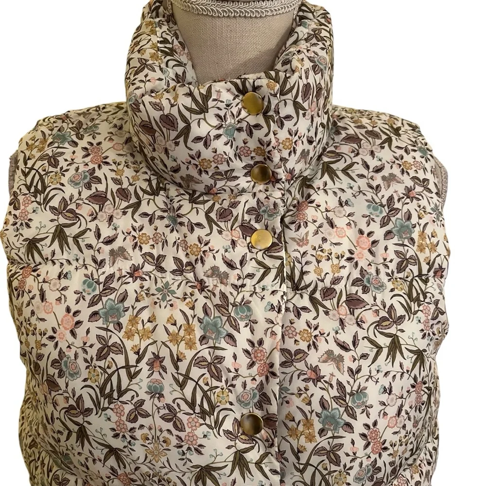 J. Crew Puffer Vest in Liberty Tapestry Floral with Primaloft  S - Picture 2 of 11